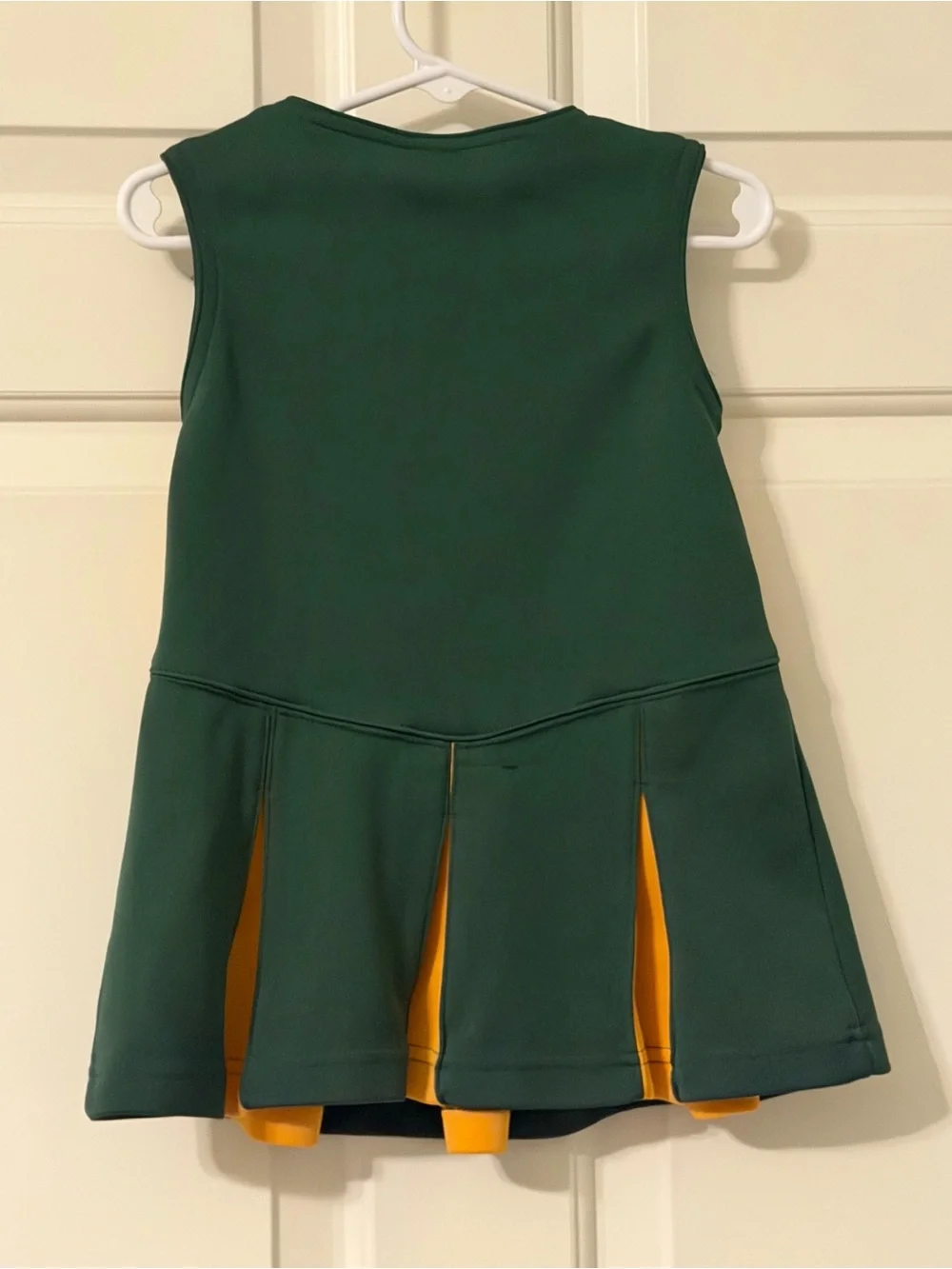Reebok Green & Gold Packers Girls Cheer Dress